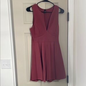 Sleeveless Burgundy Dress